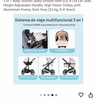 Cochecito Bebé + Silla Coche Nuevo!!!