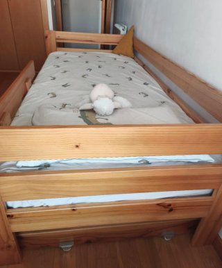 Cama diván 90cm LUFE con 2 cajones