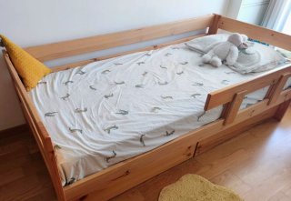 Cama diván 90cm LUFE con 2 cajones