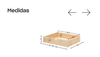 Cama diván 90cm LUFE con 2 cajones