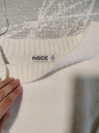 Jersey blanco de punto
