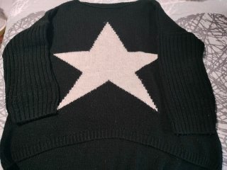 Jersey punto Negro con Estrella Blanca