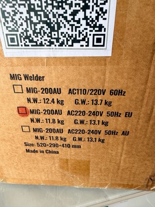 Soldadora VEVOR Pro MIG 200A