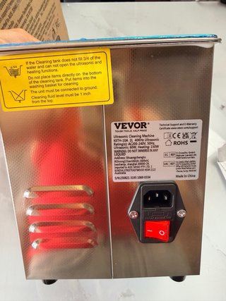 Limpiador Ultrasónico VEVOR 2L