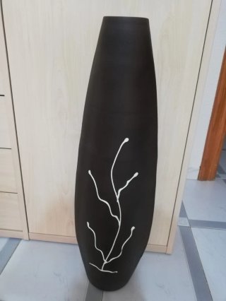 Jarrón grande negro
