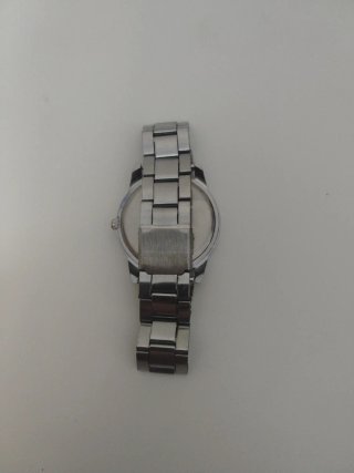 Reloj de Pulsera Plateado Hombre Quartz