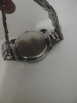 Reloj de Pulsera Plateado Hombre Quartz