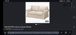 Sofá Ektorp 2 Plazas IKEA Blanco
