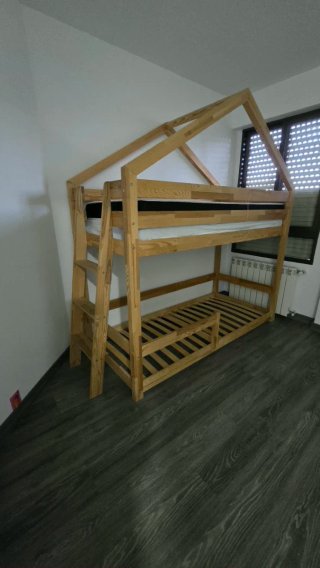 Litera Casita Madera Natural