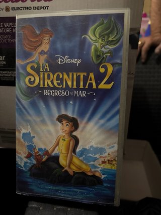 VHS La Sirenita Clásicos Disney Español