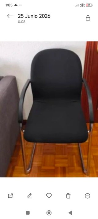 4 Sillas Oficina Tela Metal Urge Venta
