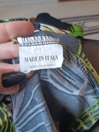 Pantaloni Palazzo Fantasia Tropicale