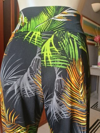 Pantaloni Palazzo Fantasia Tropicale