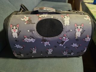 Transportín gato estampado gatitos