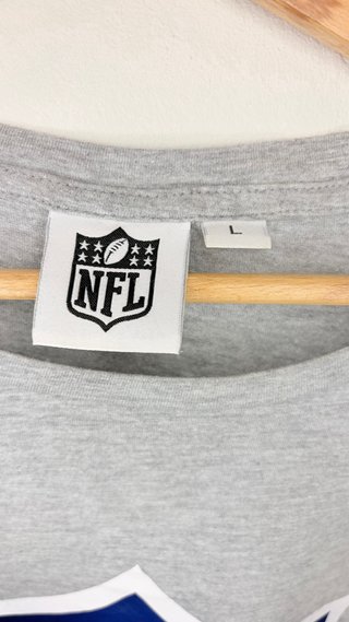 Camiseta NFL Gris y azul marino