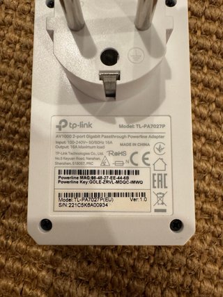 TP-Link AV1000 PLC Gigabit x2 + Enchufe