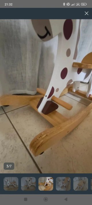 Caballito balancín madera