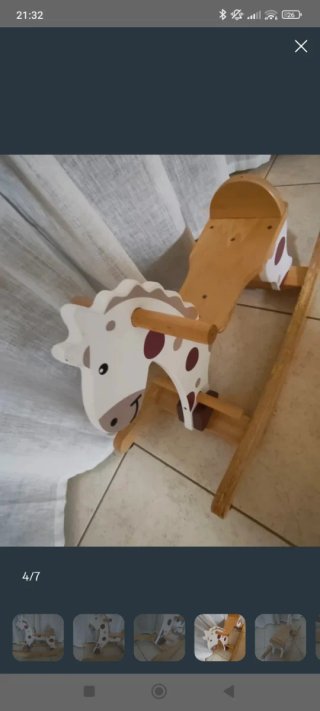 Caballito balancín madera