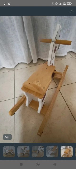 Caballito balancín madera