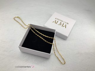cadena oro 18k 28cm