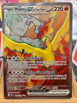 Moltres EX del Team Rocket DRI 208 ES