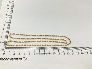 cadena oro 18k 28cm
