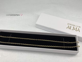 cadena oro 18k 28cm