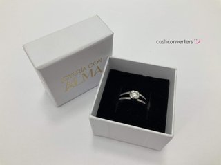 anillo oro 18k con piedra