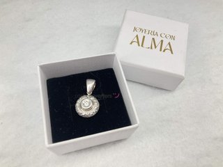 colgante oro 18k con piedra