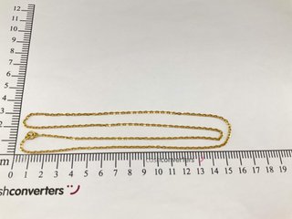 cadena oro 18k 31cm