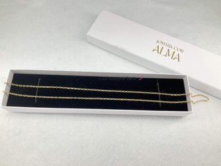 cadena oro 18k 31cm