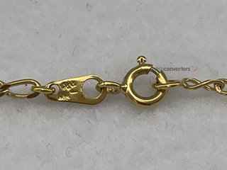cadena oro 18k 26cm