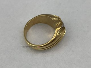 anillo oro 18k con piedra