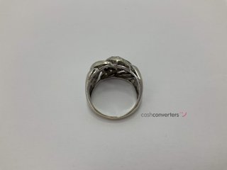 anillo oro 18k con piedra con diamante