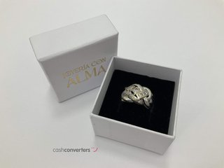 anillo oro 18k con piedra con diamante