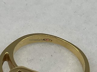 anillo oro 18k con piedra
