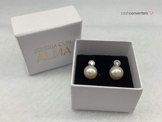 pendientes oro 18k con piedra