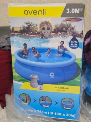 Piscina Avenli 3.0m x 76cm no me cabia en el patio