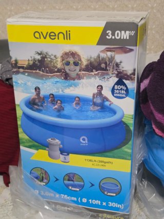 Piscina Avenli 3.0m x 76cm no me cabia en el patio