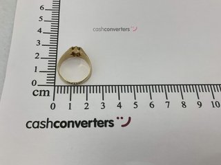 anillo oro 18k con piedra