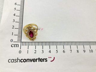 anillo oro 18k con piedra