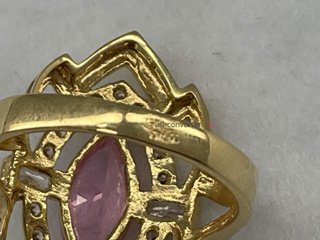 anillo oro 18k con piedra