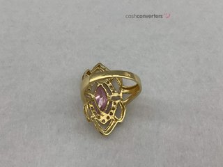 anillo oro 18k con piedra
