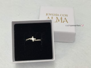 anillo oro 18k con piedra