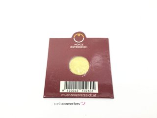 moneda oro 24k con 0