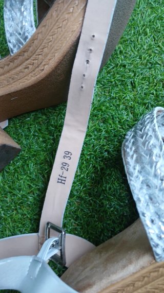 Elegantes Sandalias Plata Talla 39