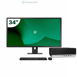 Pack HP 600 G4 SFF i5 8500 16GB SSD 512GB + LCD 34" + Tecl y Ratón Inalámbrico + WiFi