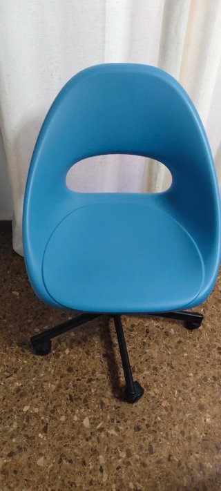 Silla de oficina ELDBERGET/MALSKAR, azul-negro