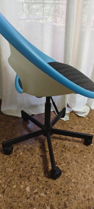 Silla de oficina ELDBERGET/MALSKAR, azul-negro