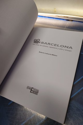 Libro, Barcelona, sus cines de estreno, repertorio y arte y ensayo